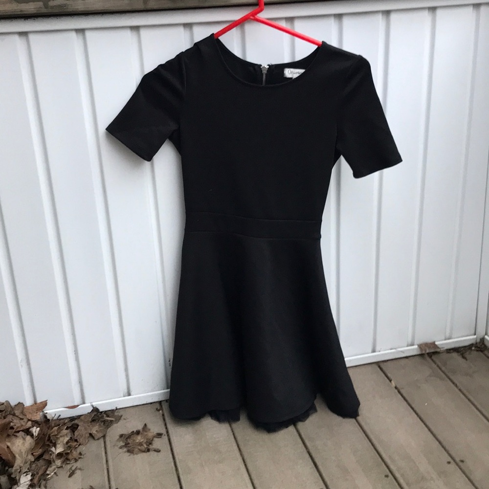 Black zip up dress